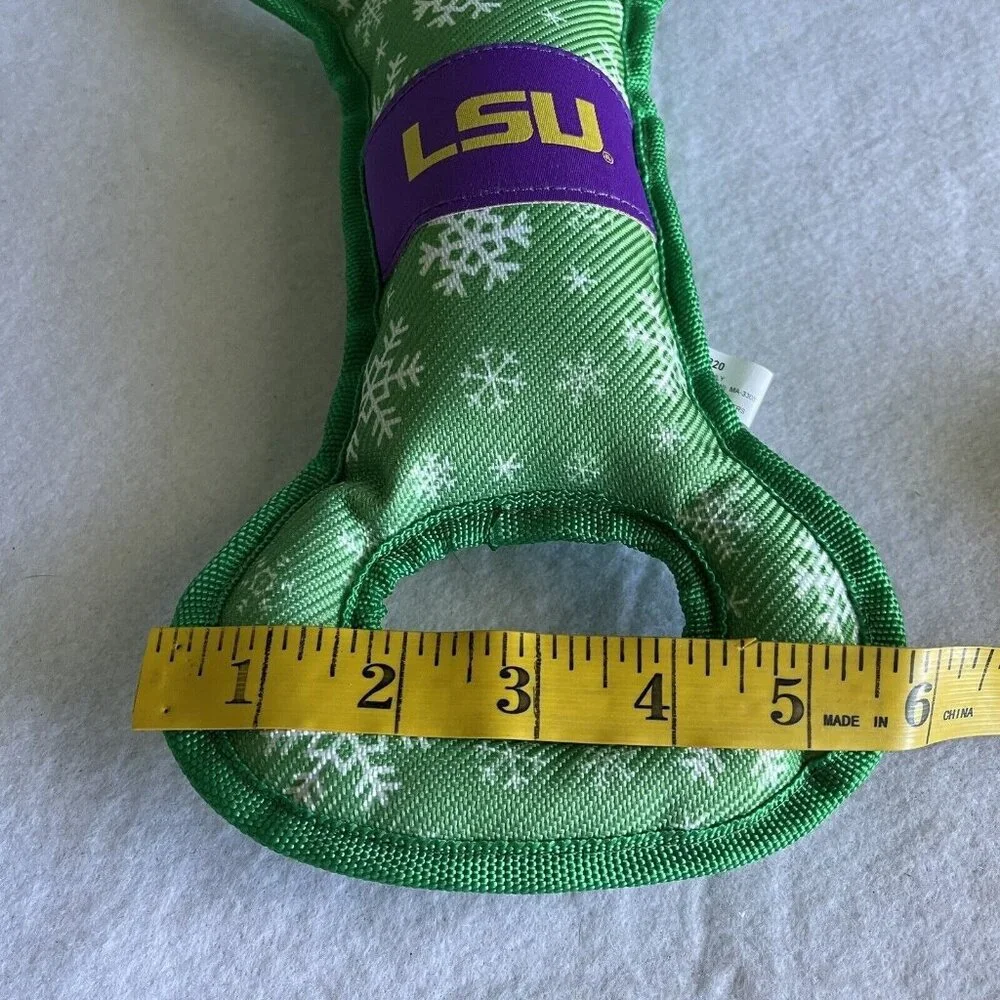 LSU Tigers Pet Dog Tug Toy Pets First Louisiana State University Football NEW
